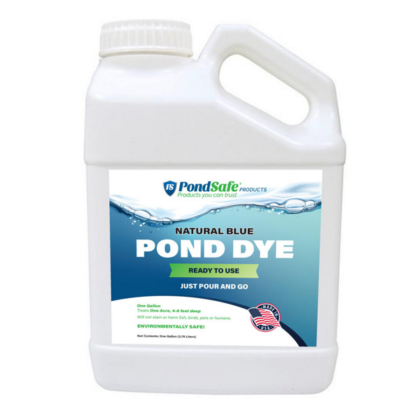 Pond Safe Ready to Use Pond Dye Case - Natural Blue - Gallon